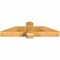 Ekena Millwork Eugene Rough Sawn Timber Gable Bracket, Western Red Cedar, 48"W x 12"H x 6"D x 6"F, 6/12 Pitch GBW048X12X0606EUG00RWR - alternate 5